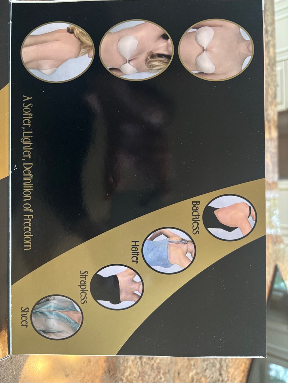 NuBra Ultralite Strapless Adhesive Bra - Beige - Picture 4 of 6